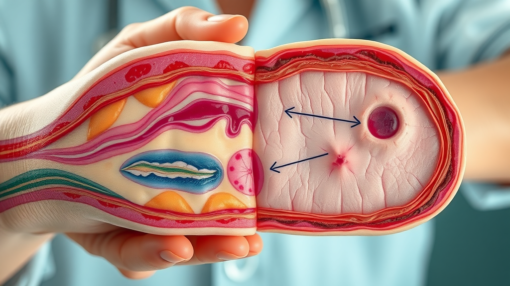 contrasting healthy regenerating tissue and scarred tissue, regenerative capacity, tissue repair comparison