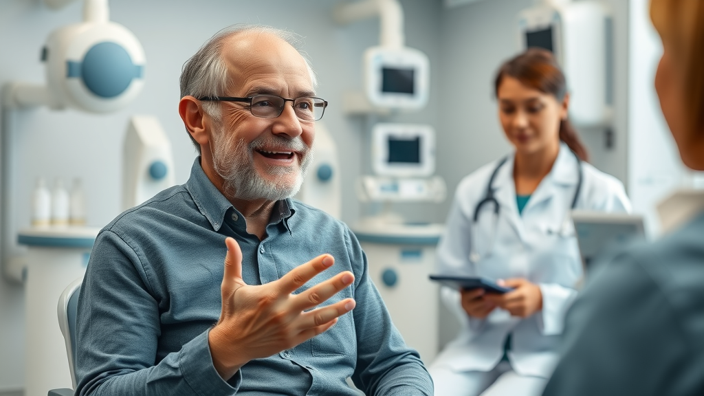 regenerative health benefits patient consultation in advanced clinic, regenerative medicine, joint pain, stem cell therapy