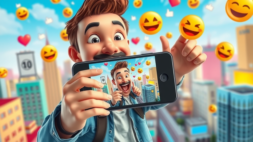Influencer creating viral social media content for brand awareness
