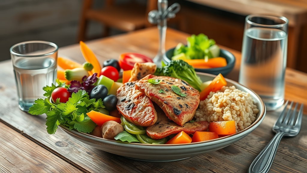 health optimization fresh and colorful healthy meal for good health and chronic disease prevention