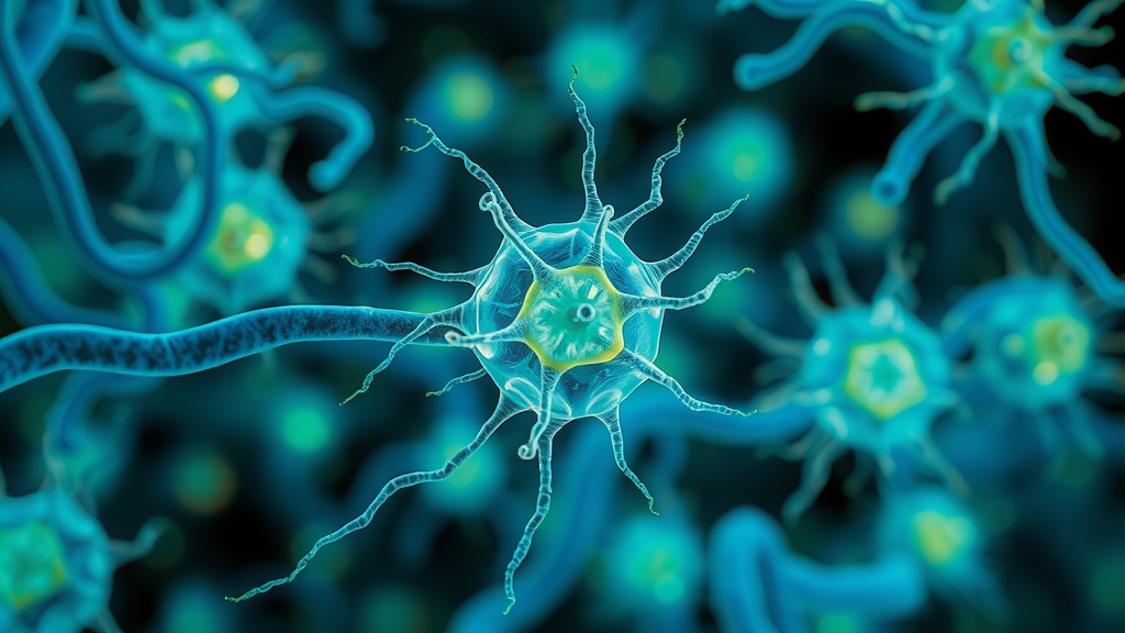 microscopic view of stem cells repairing damaged tissue, natural healing, tissue repair, regenerative medicine