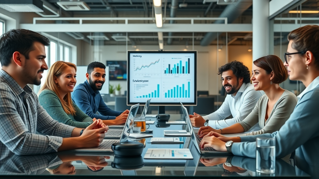diverse marketing team integrating blog content creation services with overall media content strategy