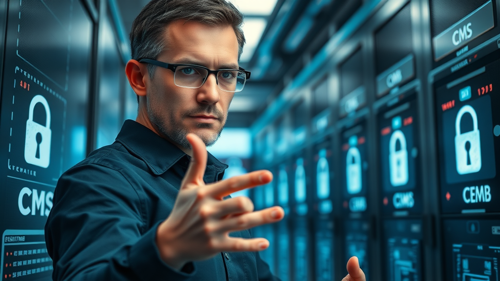 content management services IT professional managing CMS security protocols